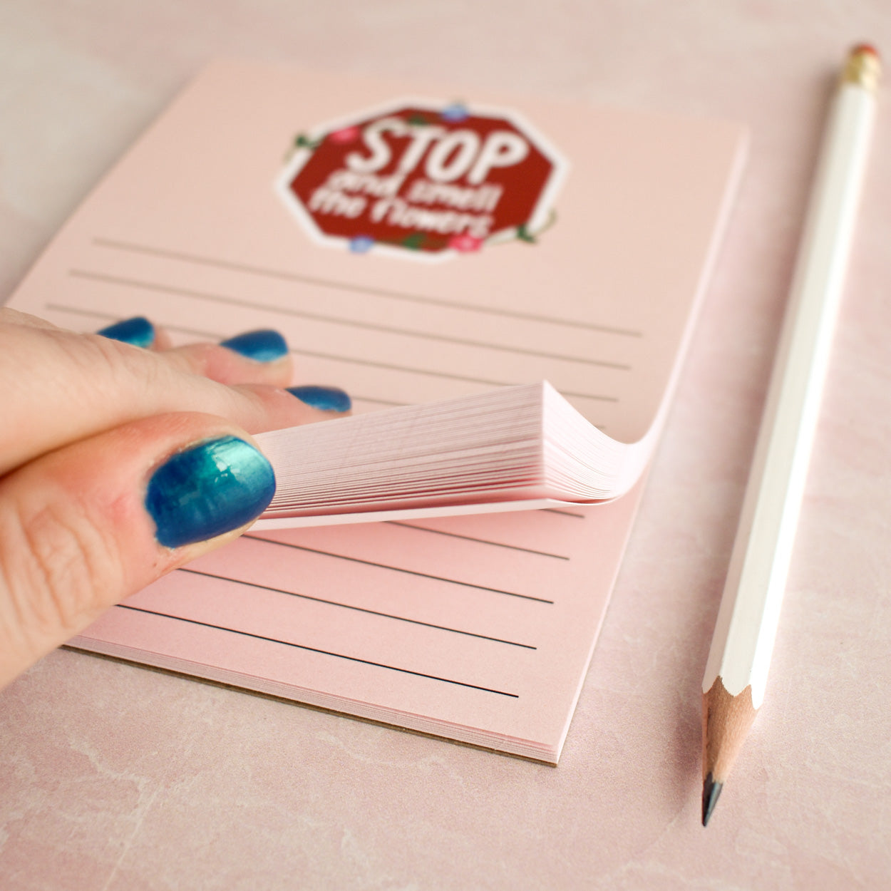 Stop And Smell The Flowers Notepad
