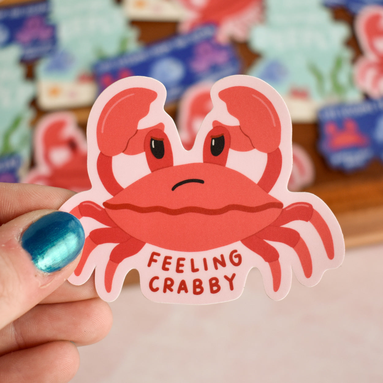Feeling Crabby Sticker