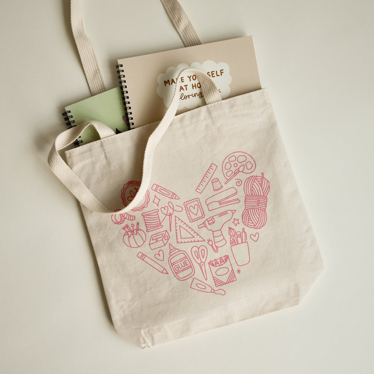 Crafting Heart Tote Bag