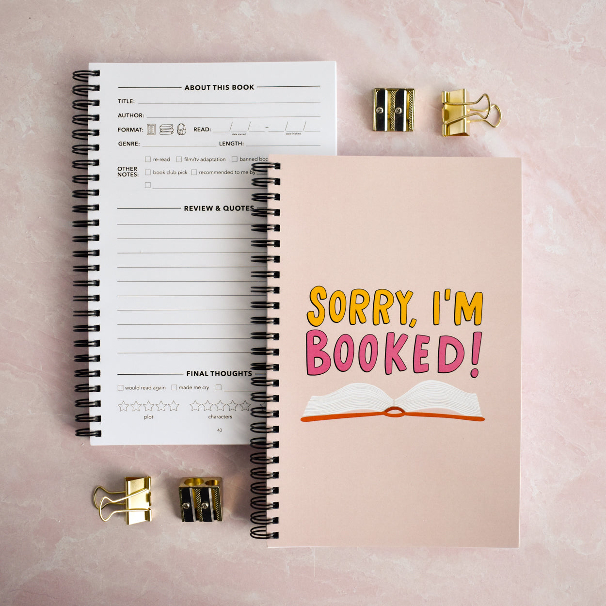 Sorry, I'm Booked Reading Journal