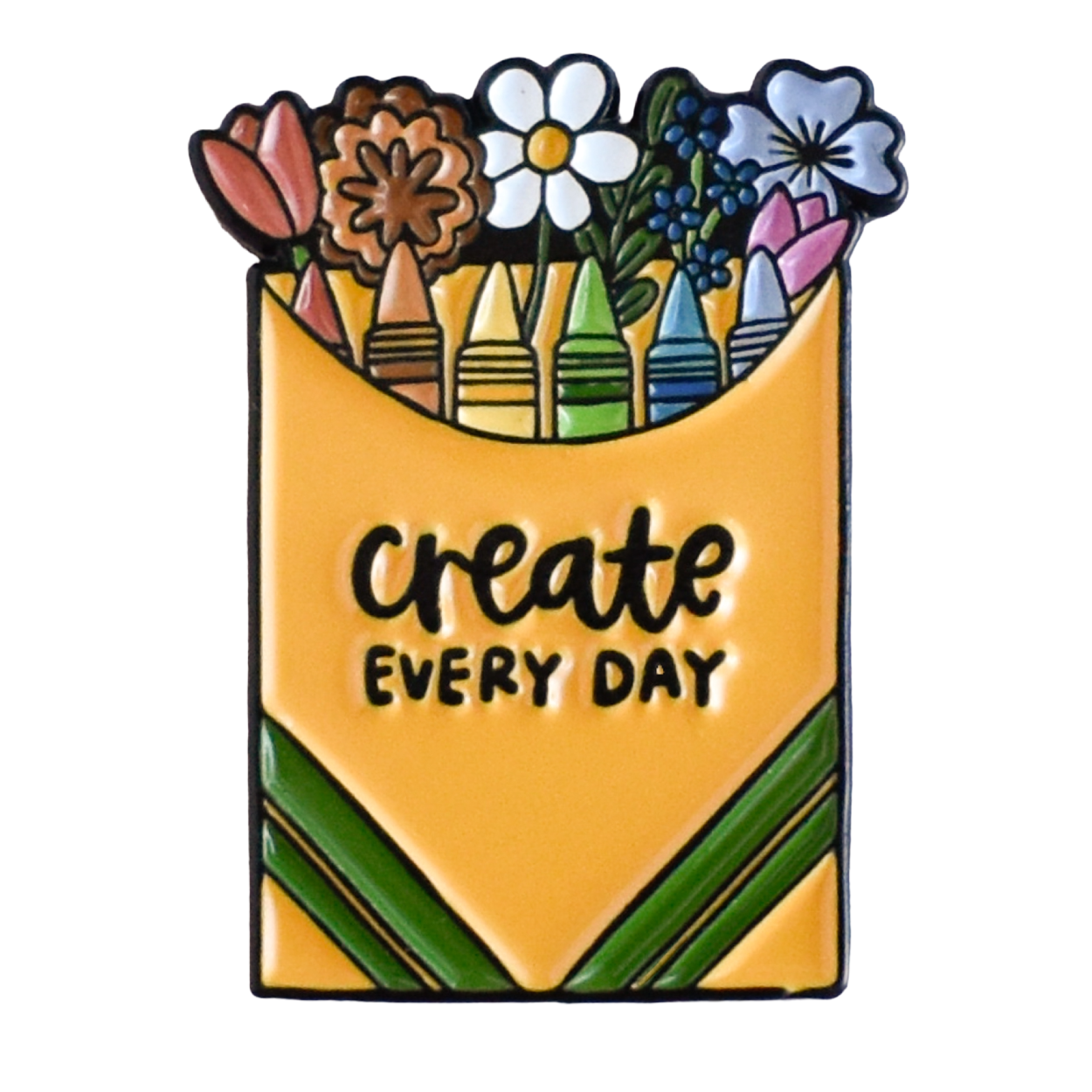 Create Every Day Enamel Pin