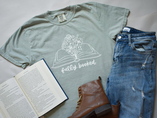 Fully Booked Tee (Sage Green)