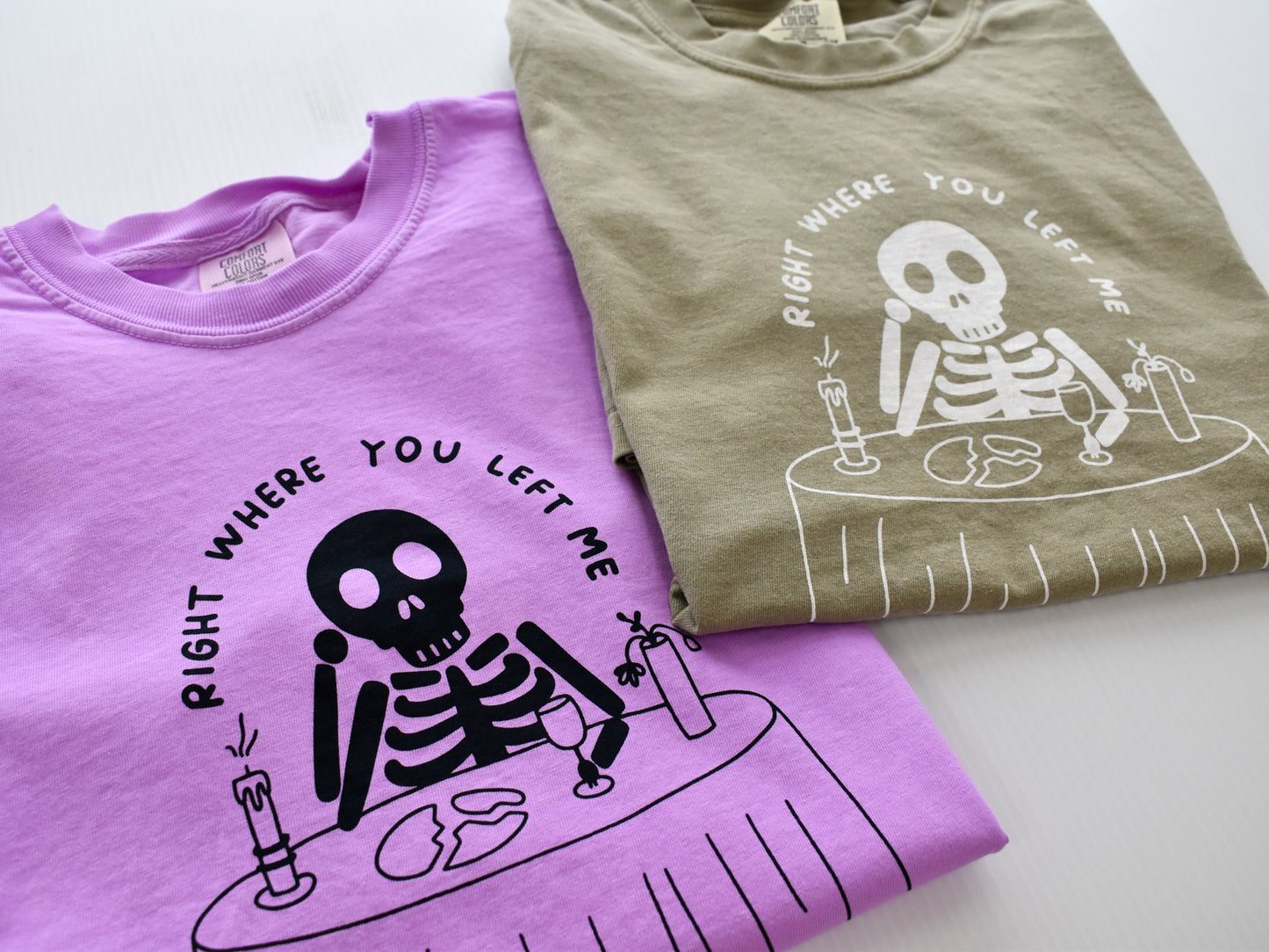 Load image into Gallery viewer, Right Where You Left Me Tee (Neon Violet)
