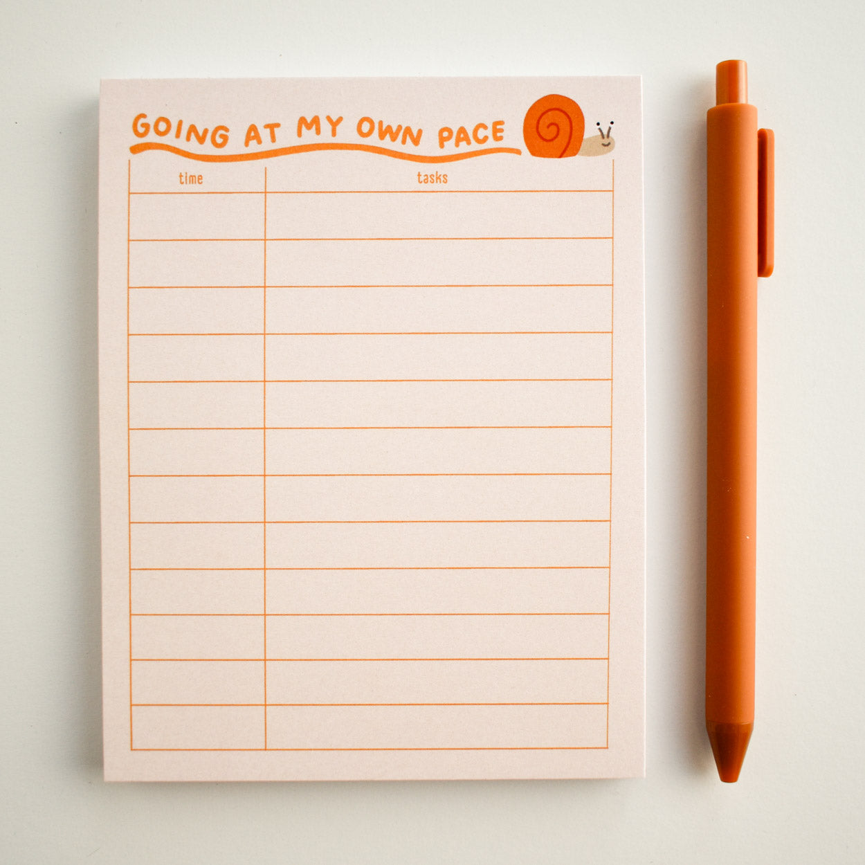 Going At My Own Pace Snail Notepad