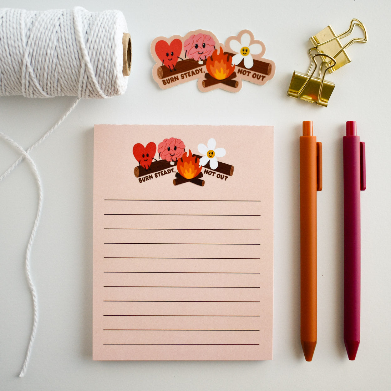 Burn Steady, Not Out Notepad
