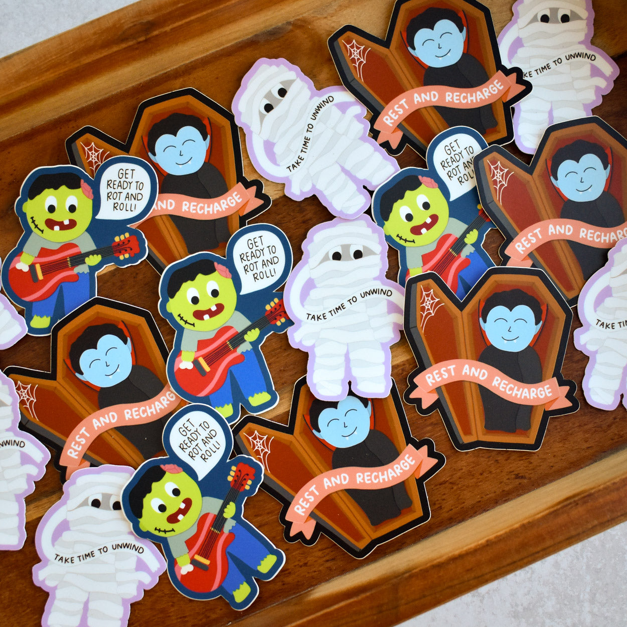 Take Time To Unwind Mummy Sticker