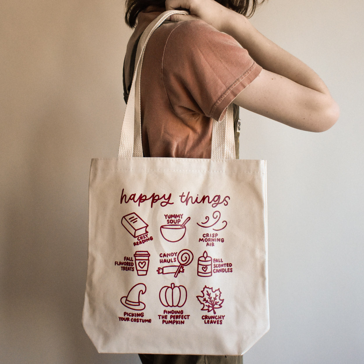 Fall Happy Things Tote Bag