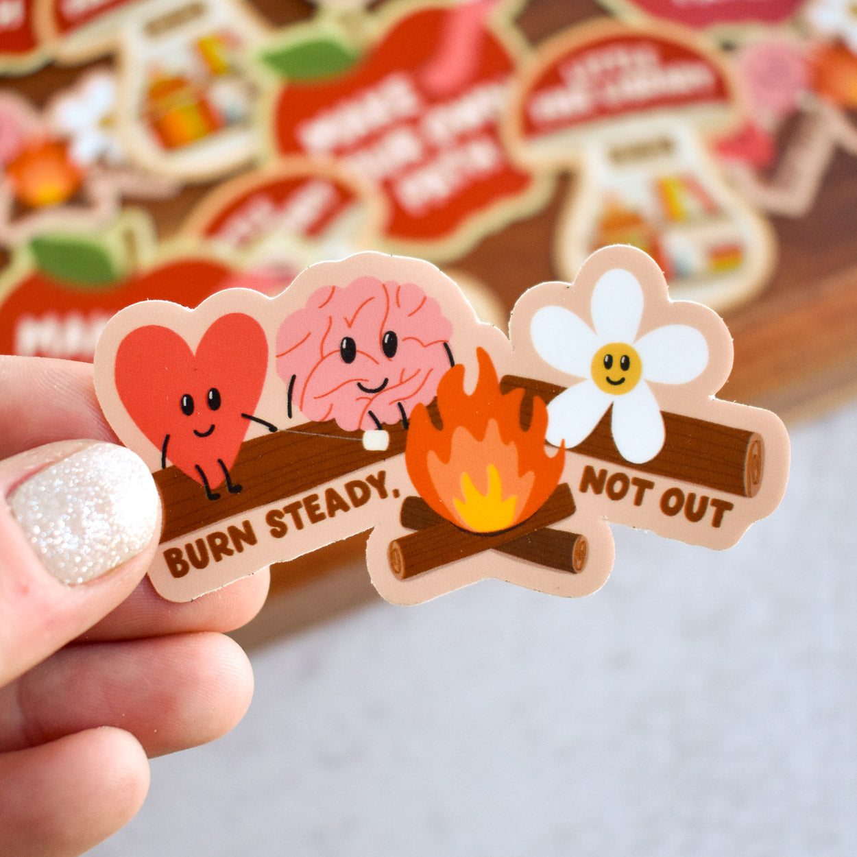 Burn Steady, Not Out Sticker