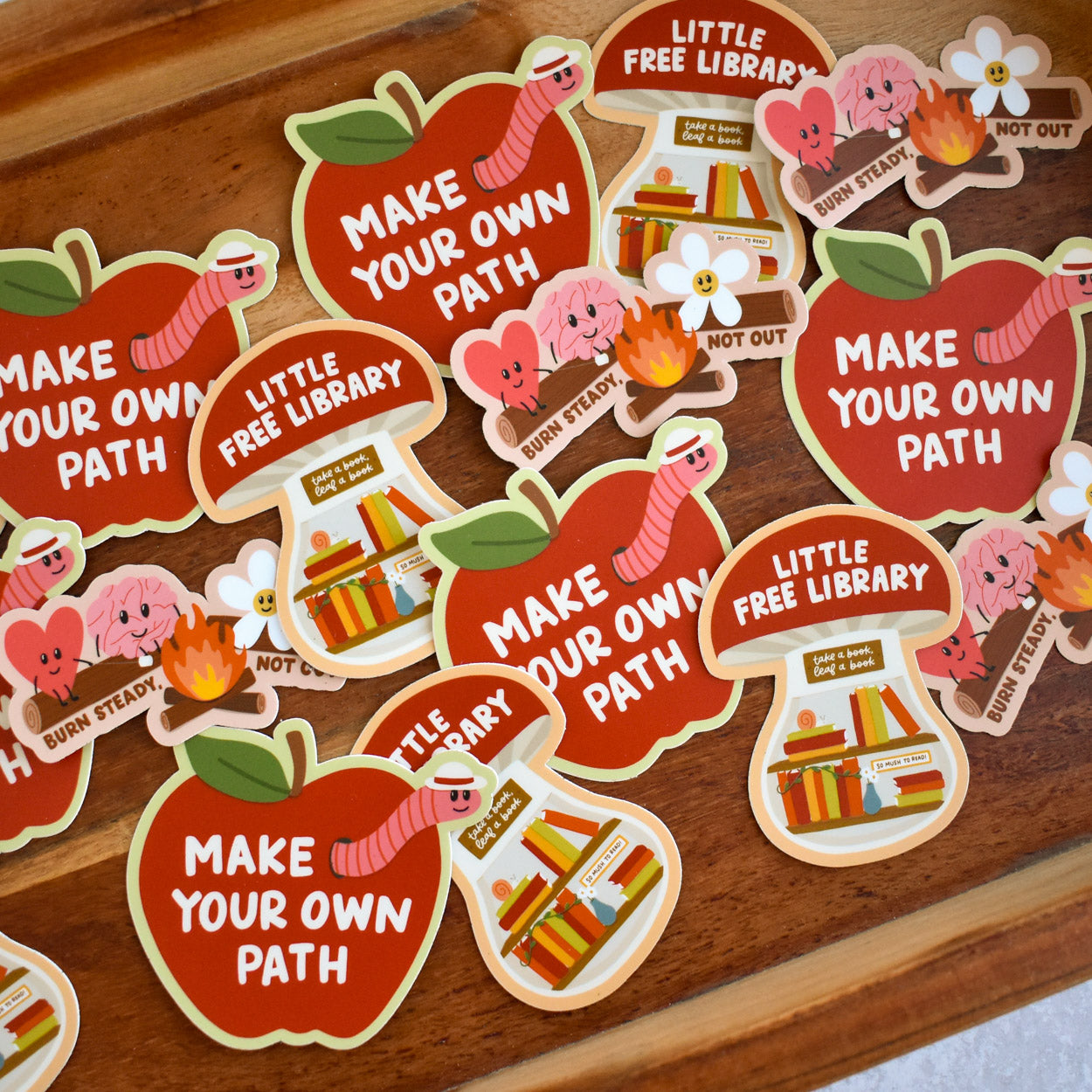 Make Your Own Path Apple Sticker