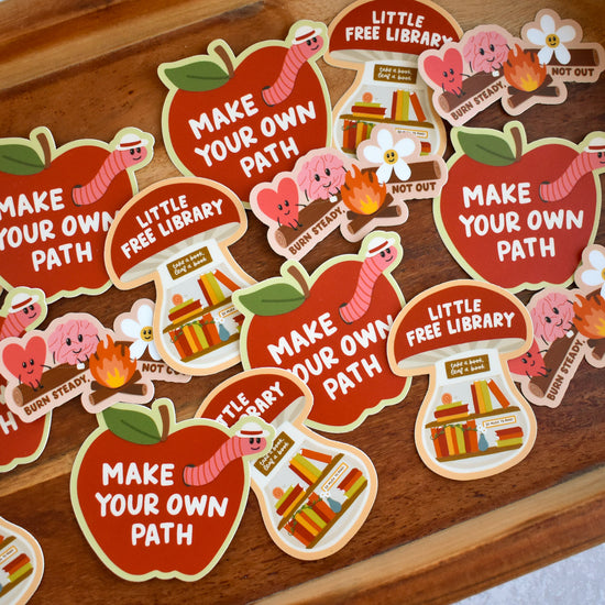 Make Your Own Path Apple Sticker