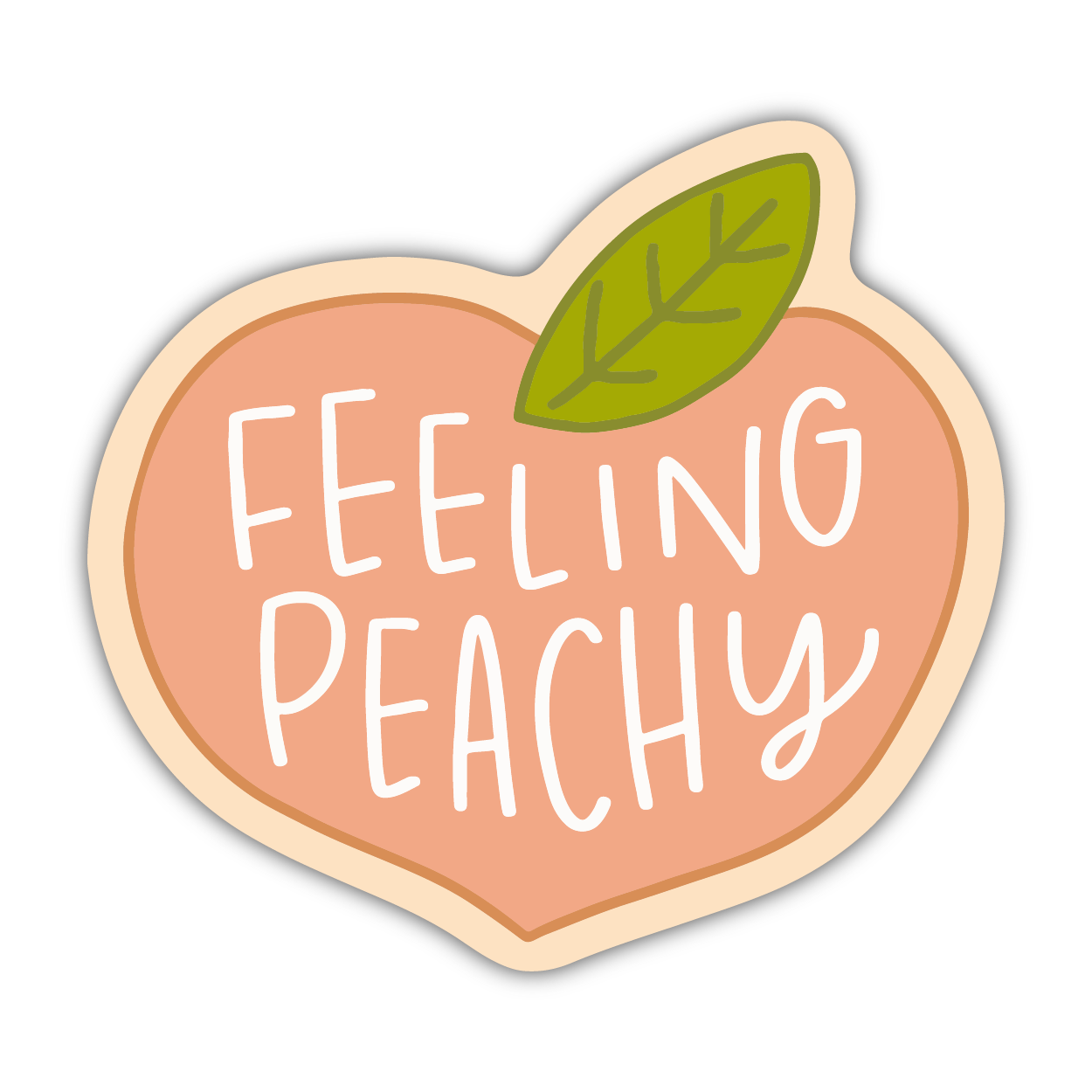 Feeling Peachy Sticker