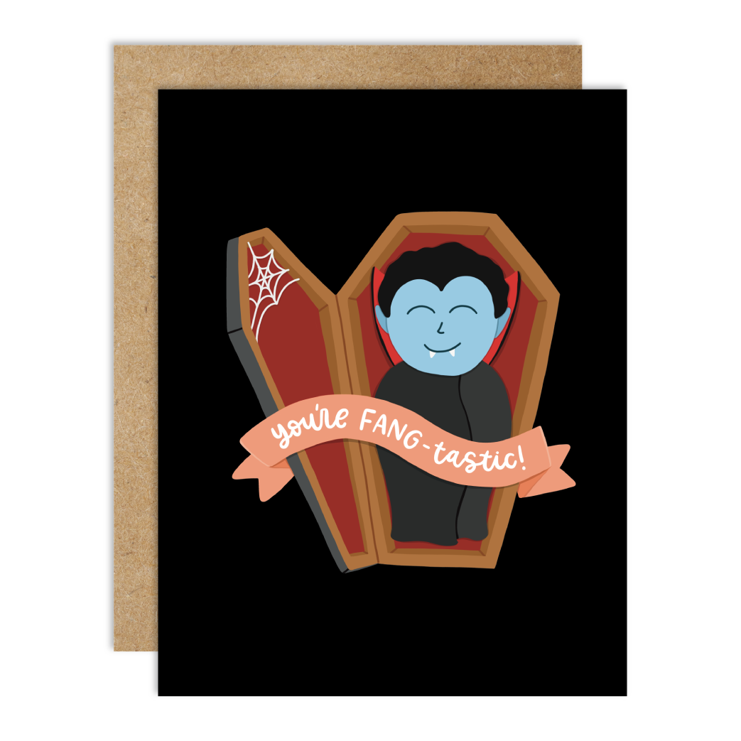 Fang-tastic Vampire Card