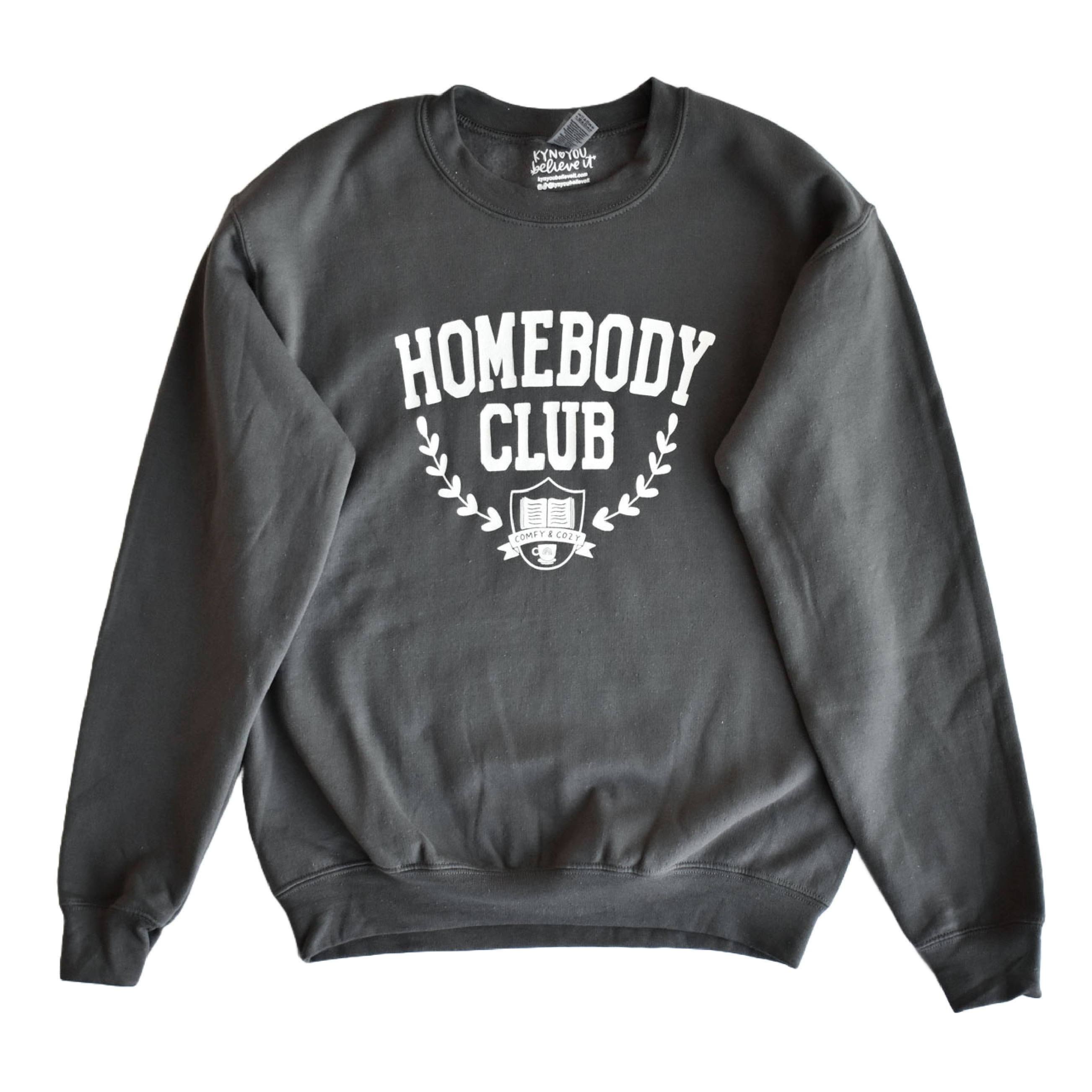 三好良着用STANDARD SUPPLY for Hermit Club Homebody Club Sweatshirt (Charcoal) – Kyn You Believe It