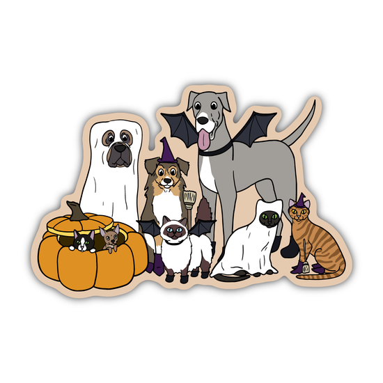 Halloween Animals Sticker