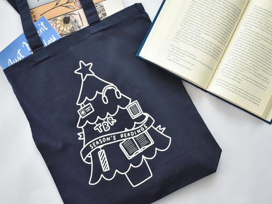 Load image into Gallery viewer, Season&amp;#39;s Readings Tote Bag
