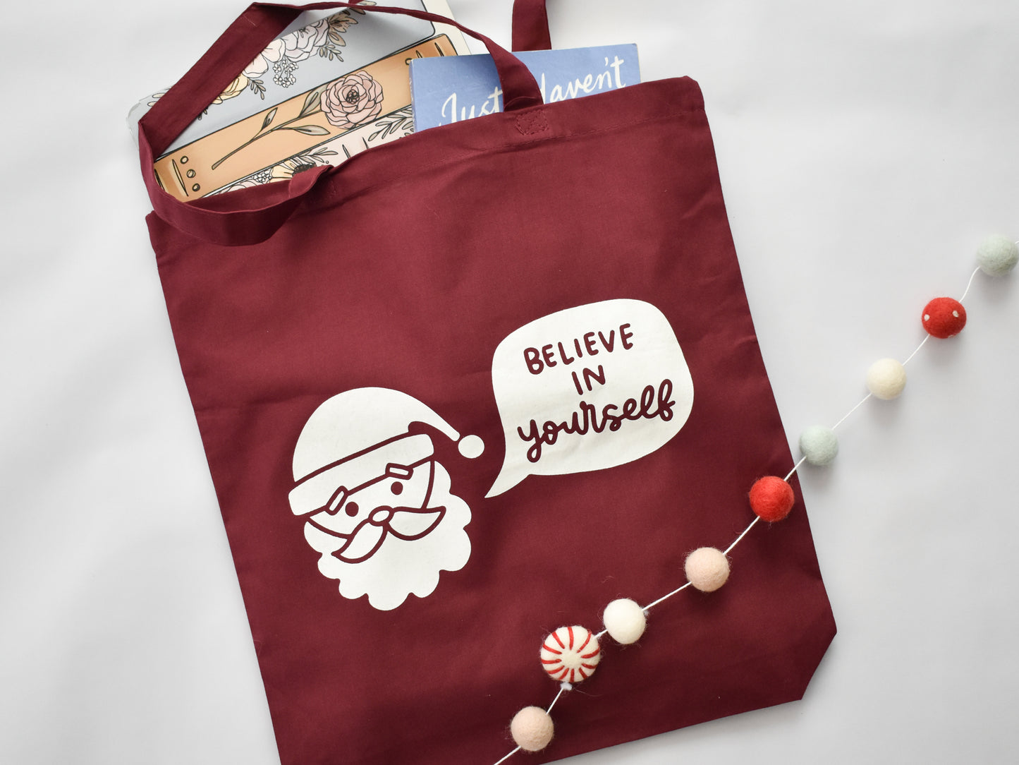 Believe In Yourself Santa Tote Bag