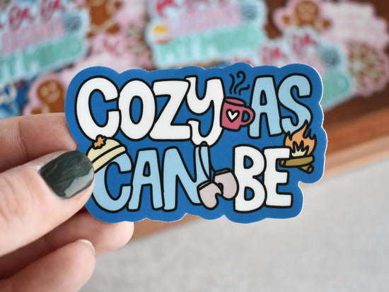 Cozy As Can Be Sticker