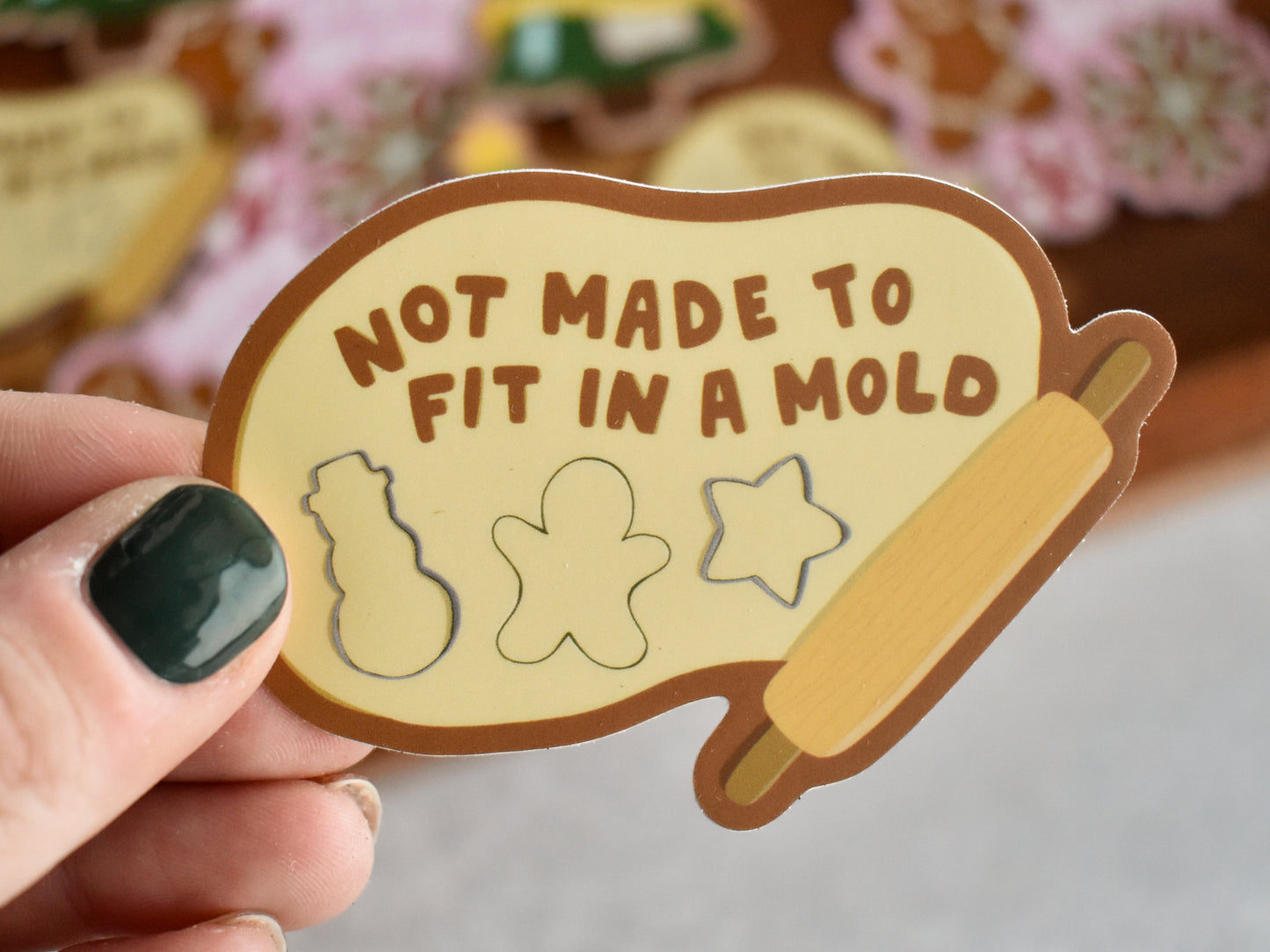Mold Sticker Not Made to Fit in a Mold Sticker | Cute Baking Sticker for Laptop ...