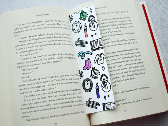 Color-It-In Winter Pattern Bookmark