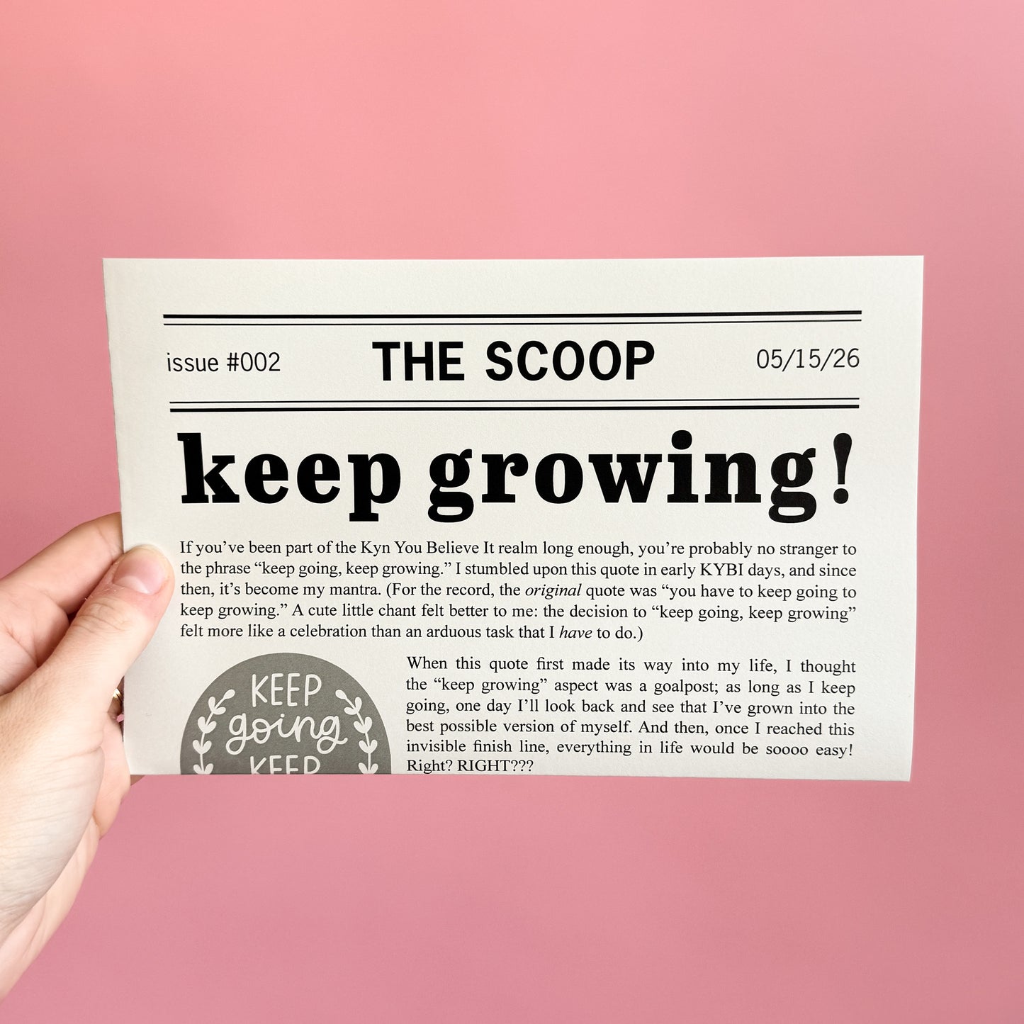 The Scoop Mail Club: Issue #2