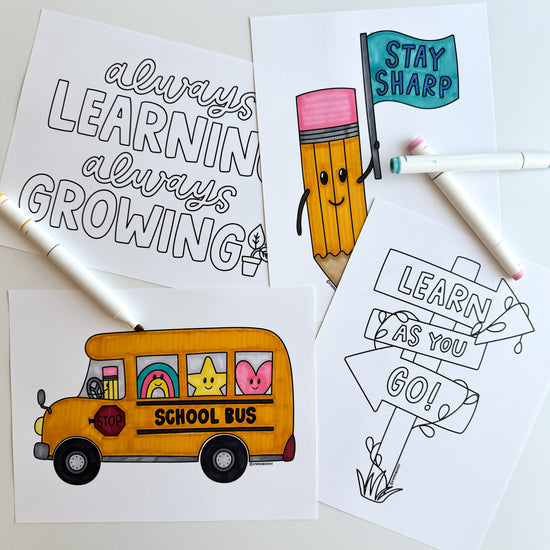 Keep Learning Coloring Sheets (KYCI #5)
