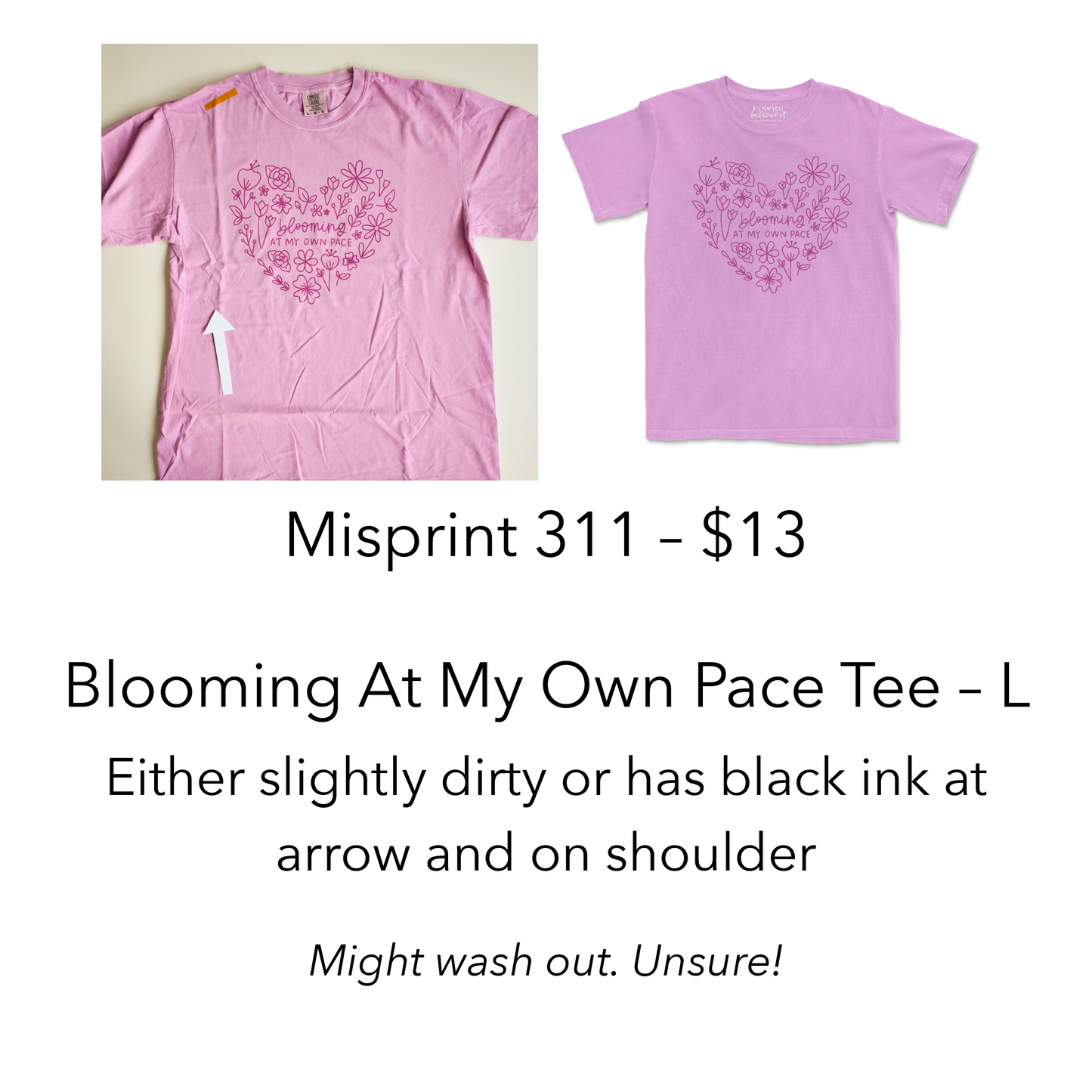 Imperfect / Misprint Apparel - L