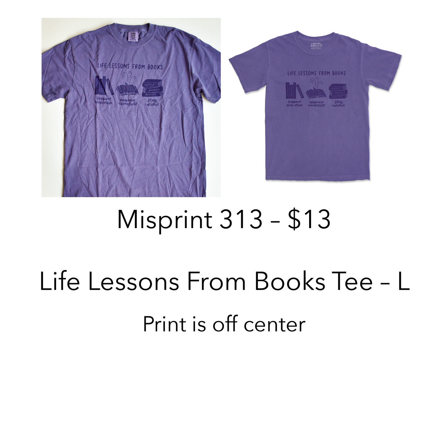 Imperfect / Misprint Apparel - L