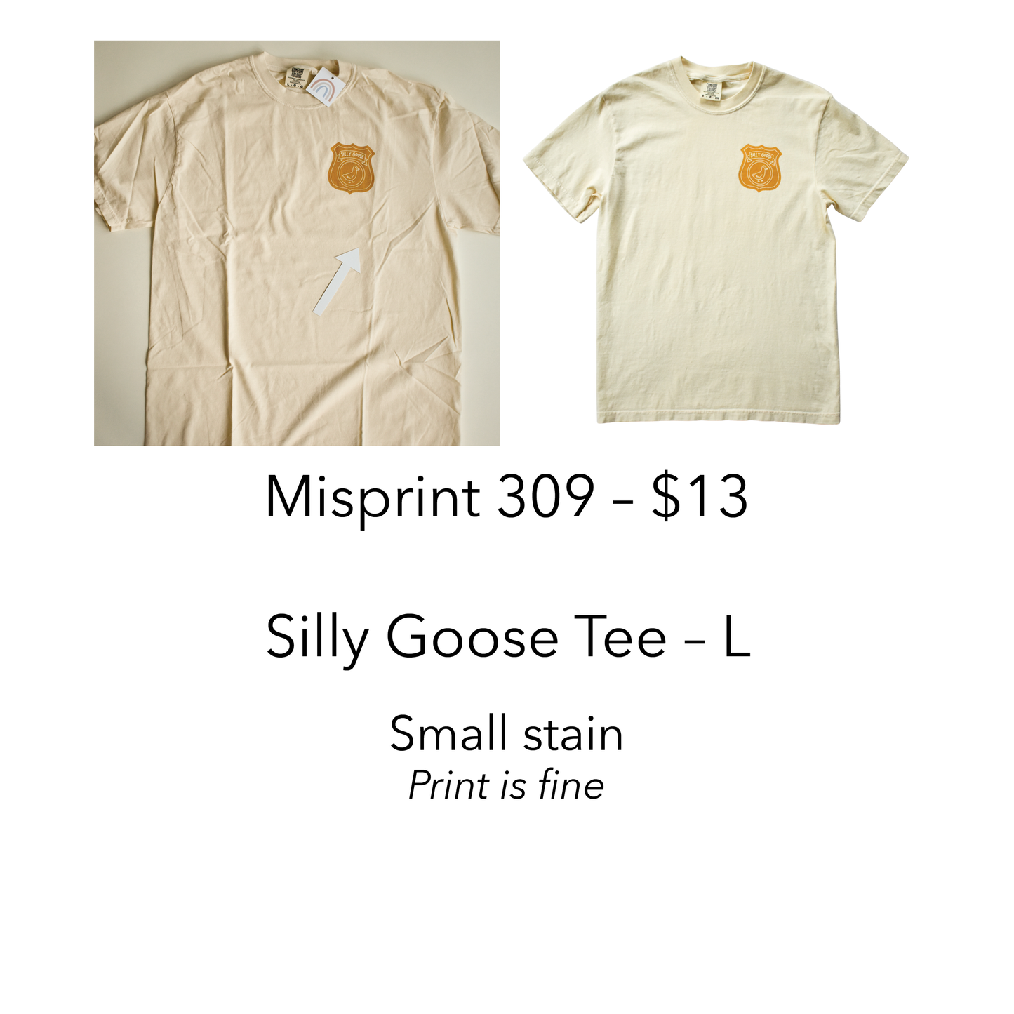 Imperfect / Misprint Apparel - L