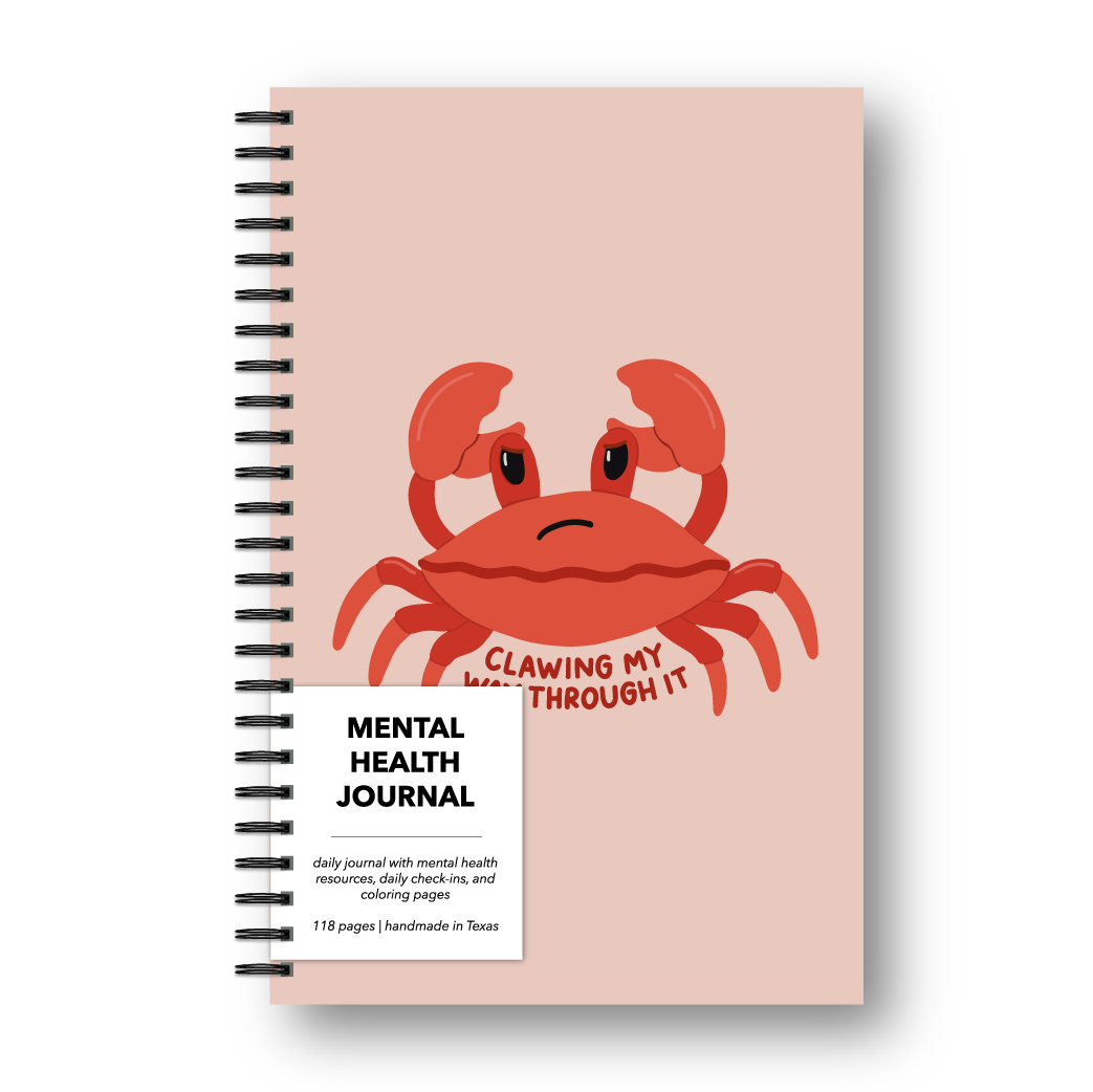Clawing My Way Through It Mental Health Journal