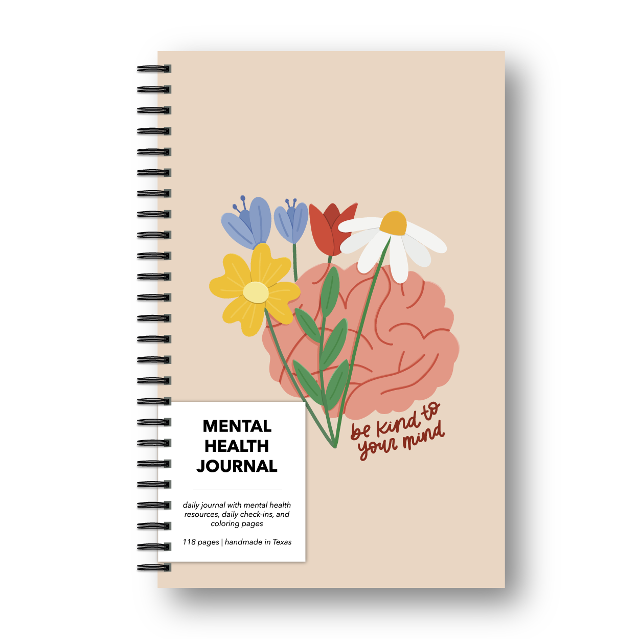 Be Kind To Your Mind Mental Health Journal