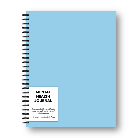 Blue Cover Mental Health Journal