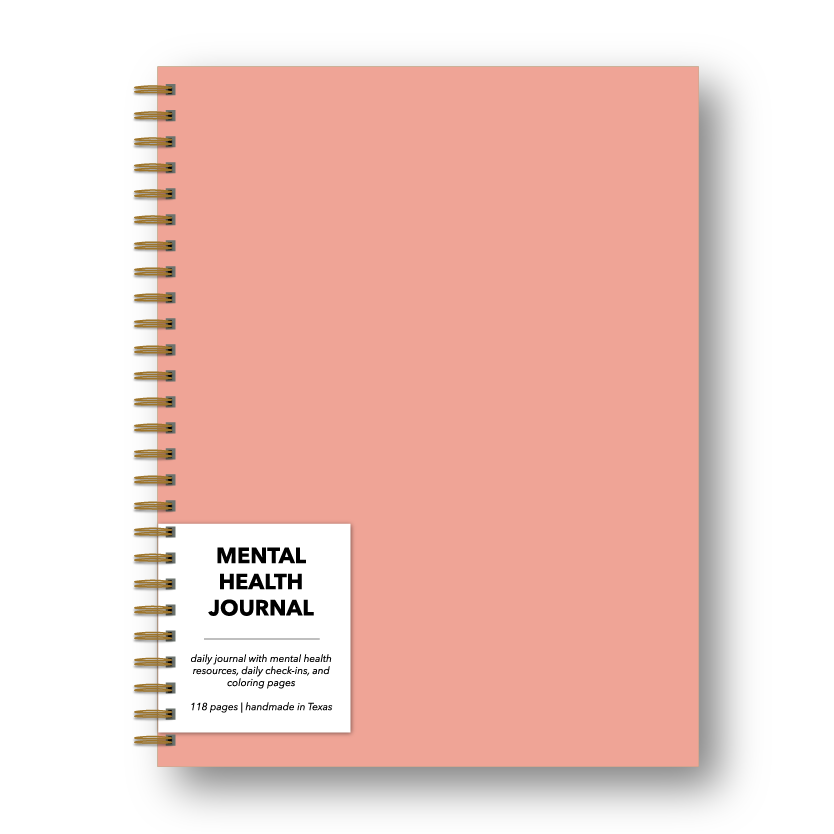 Pink Cover Mental Health Journal