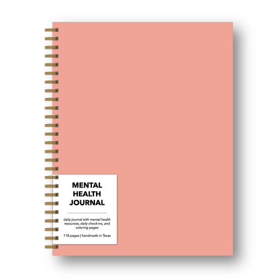 Pink Cover Mental Health Journal