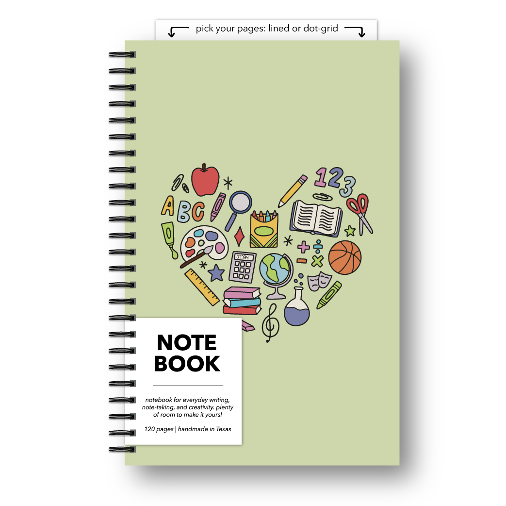 School Heart Notebook