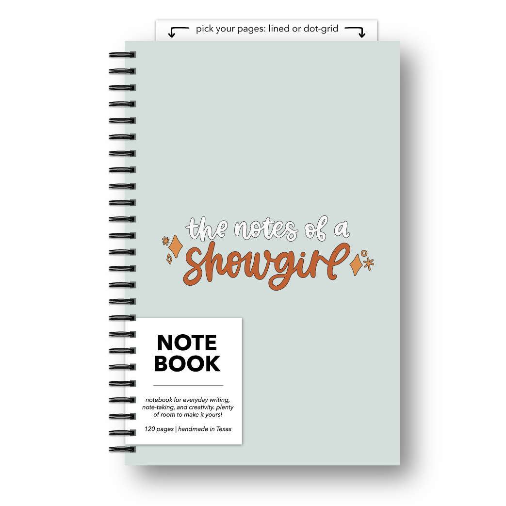 Notes of a Showgirl Notebook