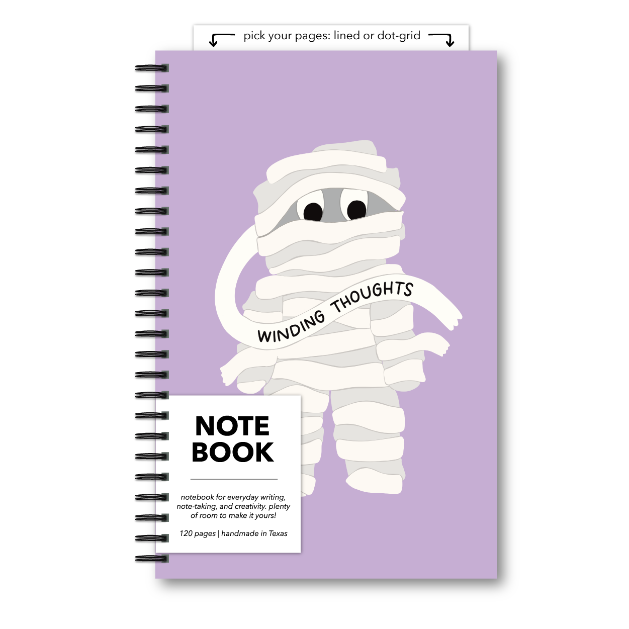 Winding Thoughts Mummy Notebook