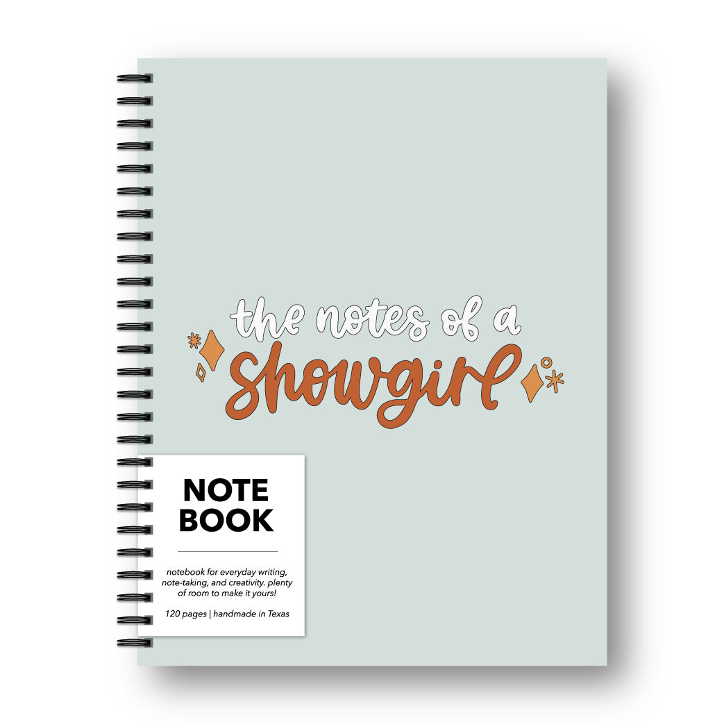 Notes of a Showgirl Notebook