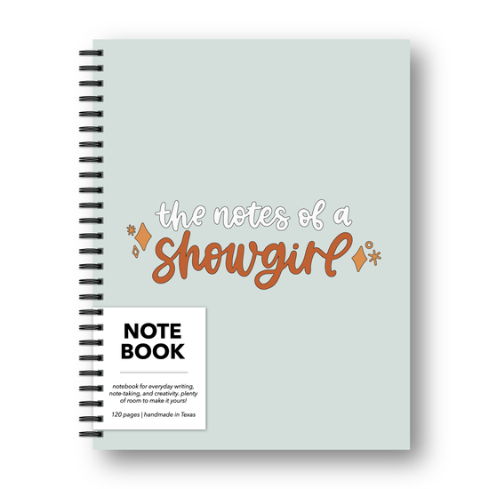 Notes of a Showgirl Notebook