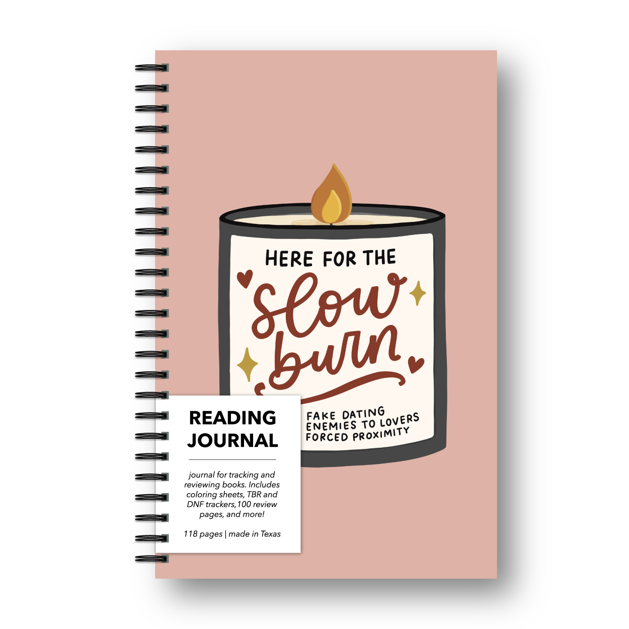 Here for the Slow Burn Candle Reading Journal