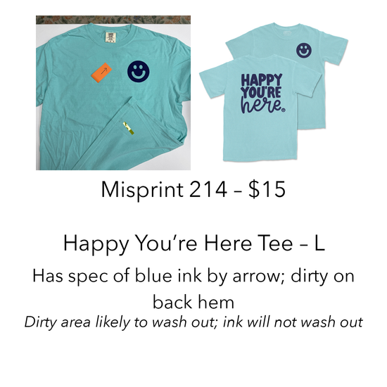 Imperfect / Misprint Apparel - L