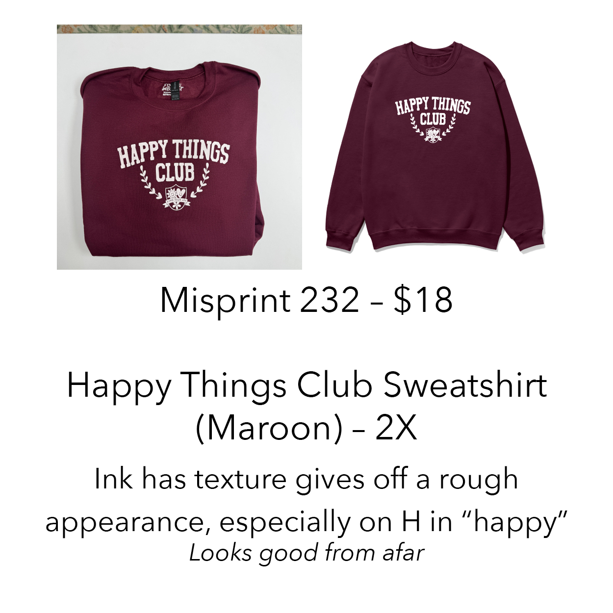 Imperfect / Misprint Apparel - 2X