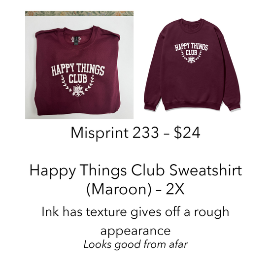 Imperfect / Misprint Apparel - 2X