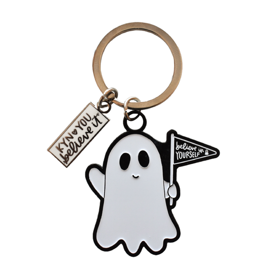 Believe In Yourself Ghost Keychain