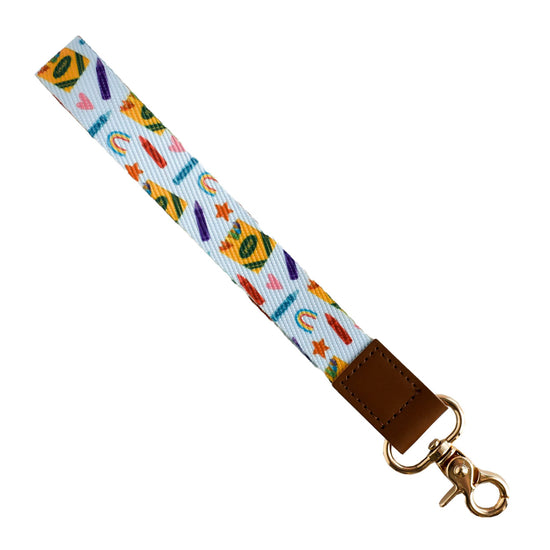 Crayon Pattern Wristlet