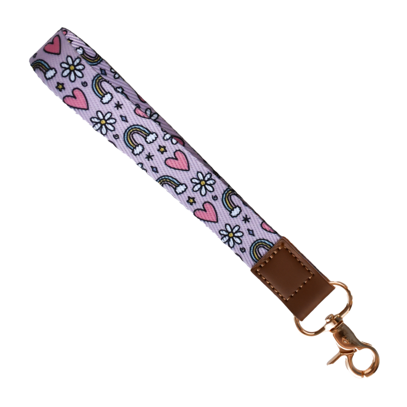 Rainbow Pattern Wristlet