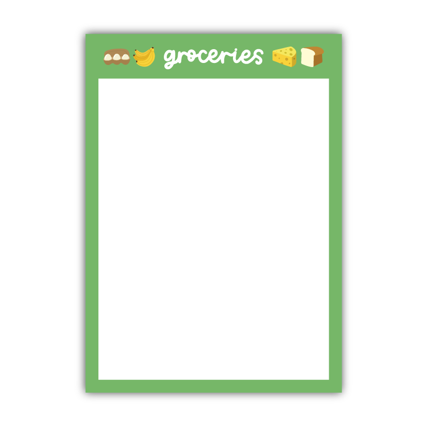 Groceries Dry Erase Magnet