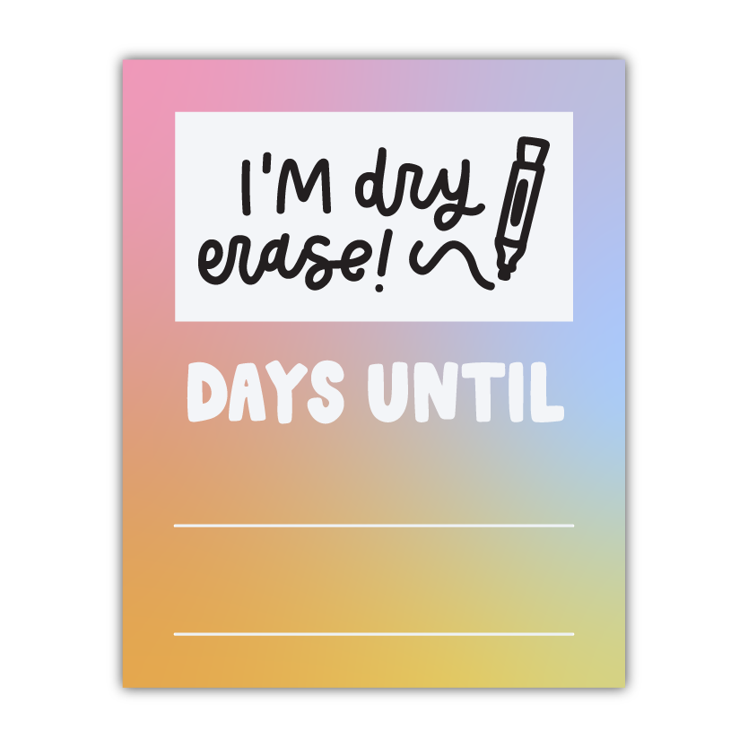 Days Until Countdown Dry Erase Magnet