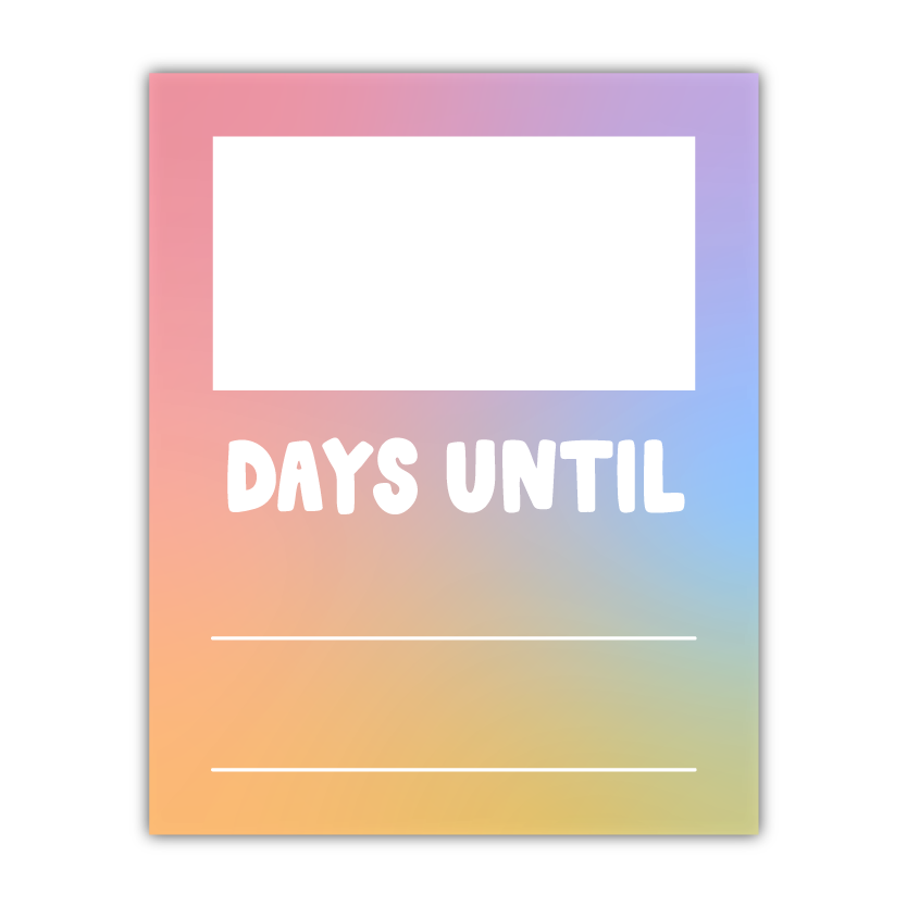 Days Until Countdown Dry Erase Magnet