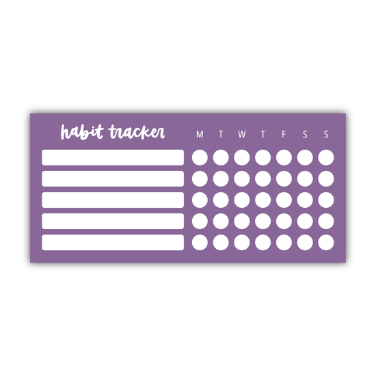 Weekly Habit Tracker Dry Erase Magnet