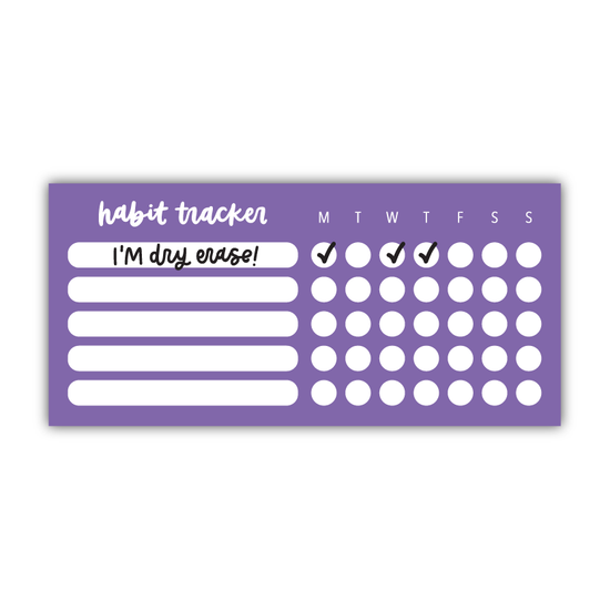 Weekly Habit Tracker Dry Erase Magnet